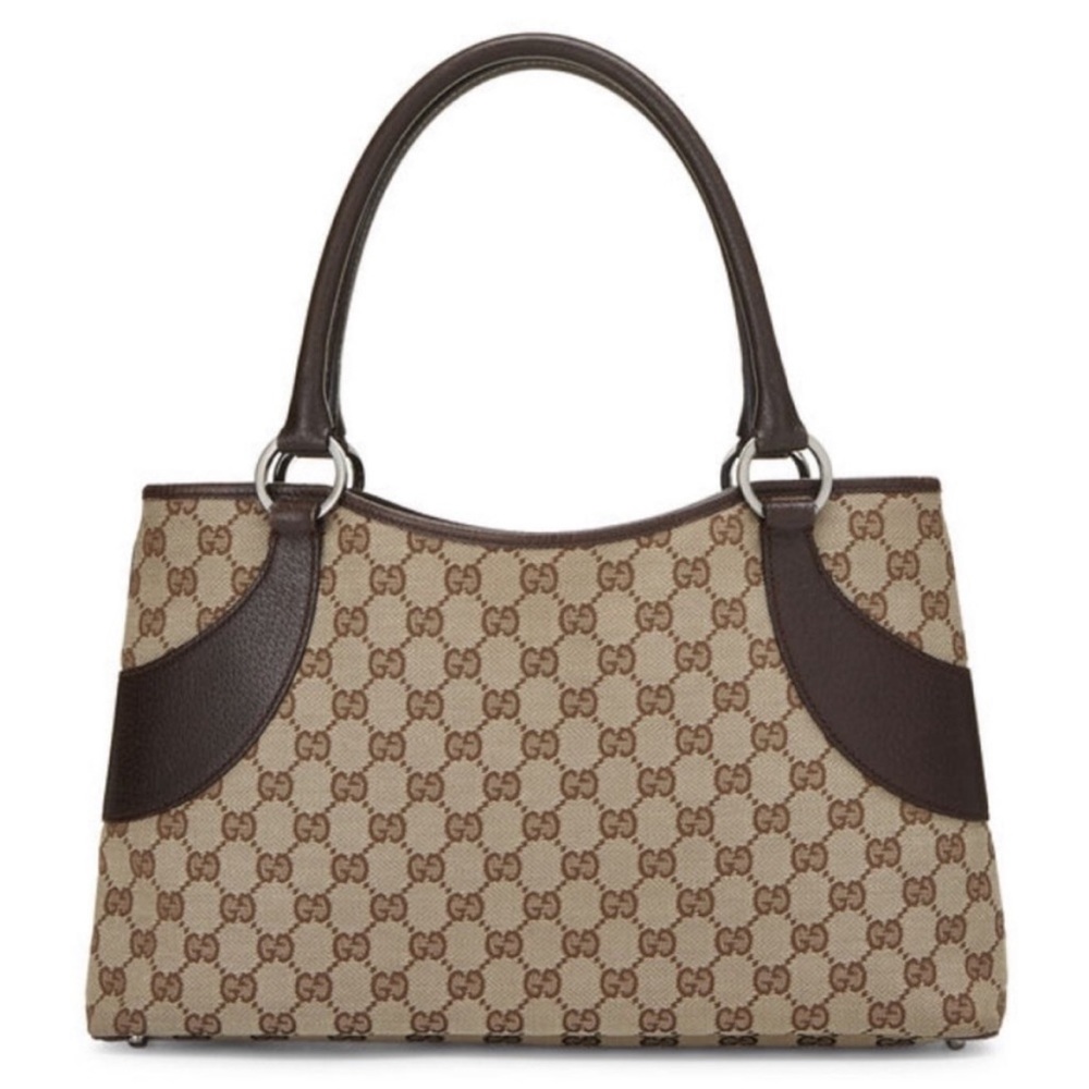 Gucci Brown GG Canvas Tote Bag